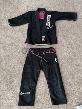 Gameness BJJ Gi Set Black & Red – Brazilian Jiu-Jitsu / Martial Arts